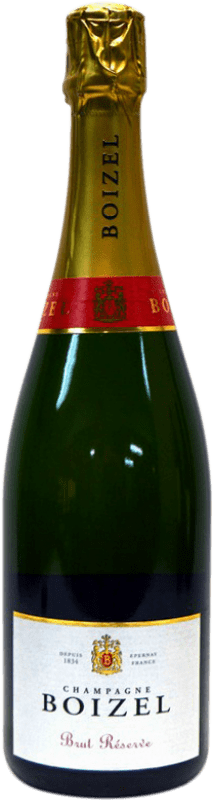 34,95 € Envio grátis | Espumante branco Boizel Brut Reserva A.O.C. Champagne Champagne França Pinot Preto, Chardonnay, Pinot Meunier Garrafa 75 cl