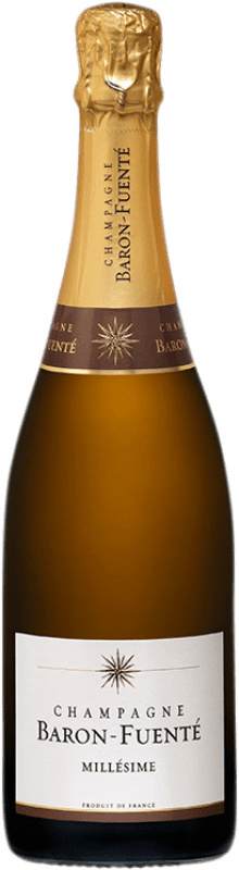 59,95 € Kostenloser Versand | Weißer Sekt Baron-Fuenté Millésimé Brut A.O.C. Champagne Champagner Frankreich Spätburgunder, Chardonnay, Pinot Meunier Flasche 75 cl