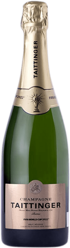 78,95 € Envío gratis | Espumoso blanco Taittinger Fifa World Cup Edition Brut Reserva A.O.C. Champagne Champagne Francia Pinot Negro, Chardonnay Botella 75 cl