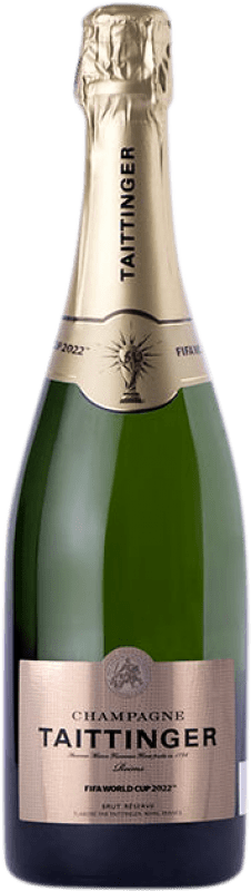 56,95 € Spedizione Gratuita | Spumante Bianco Taittinger Fifa World Cup Brut Edizione Limitata Riserva A.O.C. Champagne champagne Francia Pinot Nero, Chardonnay 75 cl