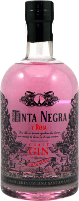 12,95 € Envio grátis | Gin Santamanía Gin Tinta Negra y Roja Craft Gin Espanha Garrafa 70 cl