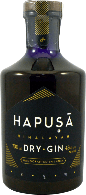52,95 € Kostenloser Versand | Gin Blue Ocean Hapusa Himalayan Dry Gin Indien Flasche 70 cl
