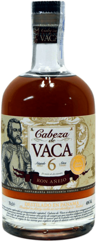 27,95 € Envío gratis | Ron Unique Cabeza de Vaca Añejo Panamá 6 Años Botella 70 cl
