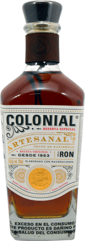 43,95 € Envio grátis | Rum Licorera Quezalteca Colonial Artesanal Especial Reserva Guatemala Garrafa 70 cl
