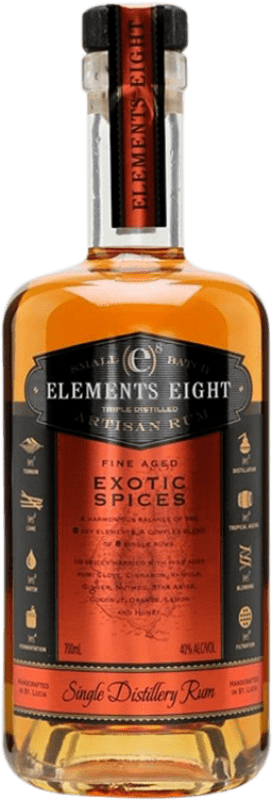 24,95 € 送料無料 | ラム Elements Eight Spiced Rum セントルシア ボトル 70 cl