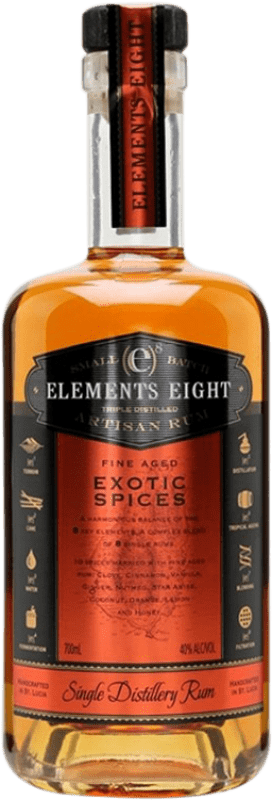 25,95 € Бесплатная доставка | Ром Elements Eight Санкт-Люсия 70 cl Spiced — Пряный