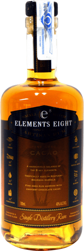 22,95 € 免费送货 | 朗姆酒 Elements Eight 圣卢西亚 70 cl Cacao — 可可
