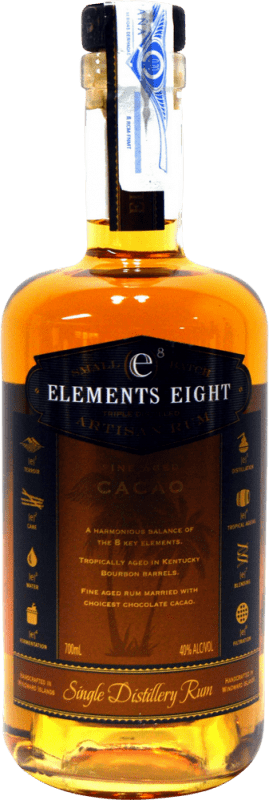 22,95 € Spedizione Gratuita | Rum Elements Eight Cacao Santa Lucia Bottiglia 70 cl