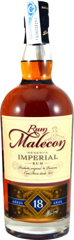 43,95 € Free Shipping | Rum Bodegas de América Malecon Imperial Reserve Panama 18 Years Bottle 70 cl