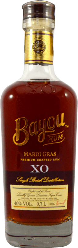 76,95 € Free Shipping | Rum Louisiana Bayou Rum X.O. Mardi Gras United States Bottle 70 cl