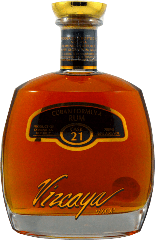 56,95 € Free Shipping | Rum Vizcaya VXOP Cask Dominican Republic 21 Years Bottle 70 cl