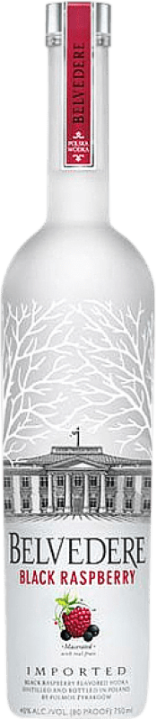 34,95 € Spedizione Gratuita | Vodka Belvedere Black Raspberry Frambuesa Polonia Bottiglia 70 cl