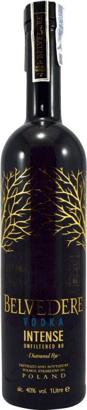 48,95 € 送料無料 | ウォッカ Belvedere 80 Proof 40º Unfiltered — 無濾過 ポーランド 1 L Intenso — 濃厚