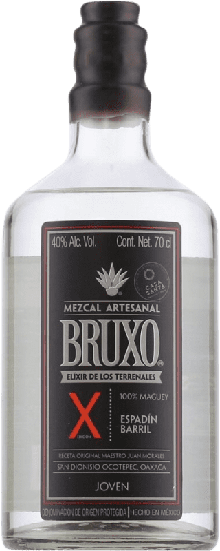 48,95 € Spedizione Gratuita | Mezcal Agave Capital Bruxo X Espadín Barril Messico Bottiglia 70 cl