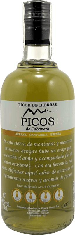 15,95 € Envio grátis | Licor de ervas Lebaniega Picos de Cabariezo Espanha Garrafa 70 cl