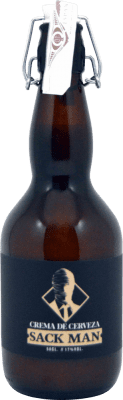 10,95 € Envío gratis | Crema de Licor Sack Man Crema de Cerveza España Botella Medium 50 cl