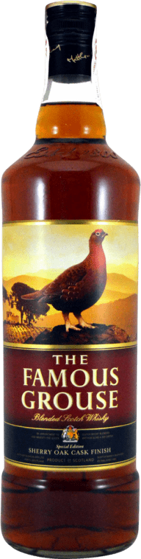 29,95 € Kostenloser Versand | Whiskey Blended Glenturret The Famous Grouse Sherry Oak Cask Finish Großbritannien Flasche 1 L