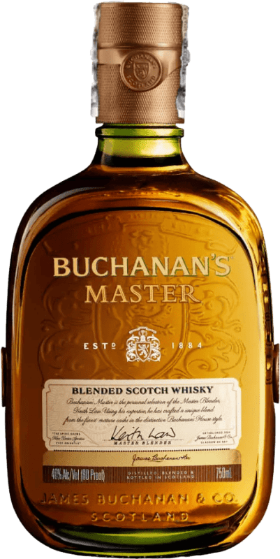 51,95 € Envío gratis | Whisky Blended Buchanan's Master Reino Unido Botella 1 L