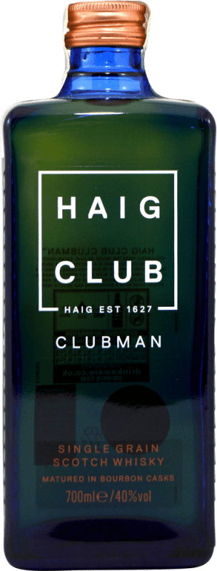 48,95 € Free Shipping | Whisky Single Malt John Haig & Co Haig Club ClubMan United Kingdom Bottle 70 cl
