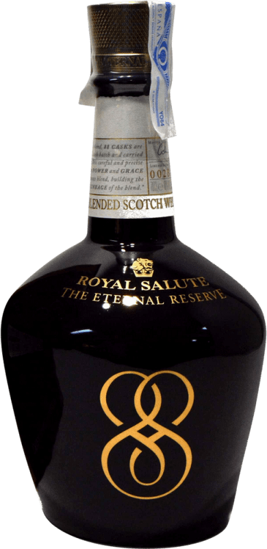 142,95 € 免费送货 | 威士忌混合 Chivas Regal Royal Salute The Eternal 预订 英国 21 岁 瓶子 70 cl