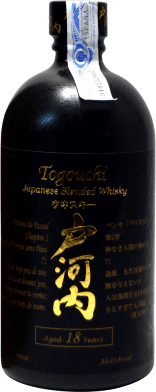 128,95 € 免费送货 | 威士忌混合 Togouchi 日本 18 岁 瓶子 70 cl