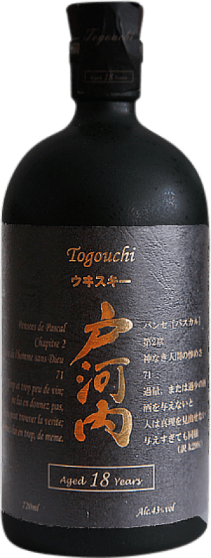 133,95 € Envío gratis | Whisky Blended Togouchi Japón 18 Años Botella 70 cl