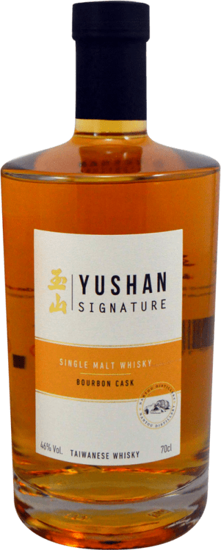 53,95 € Kostenloser Versand | Whiskey Single Malt Nantou Yushan Signature Bourbon Cask Taiwan Flasche 70 cl
