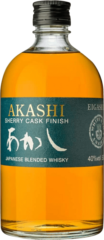 33,95 € 免费送货 | 调和威士忌 Eigashima Akashi Sherry Cask Finish — 橡木桶陈酿收尾 日本 中瓶装 50 cl