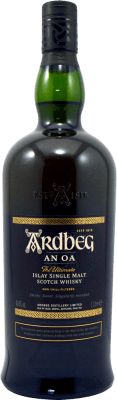 98,95 € Free Shipping | Whisky Single Malt Ardbeg AN OA United Kingdom Bottle 1 L