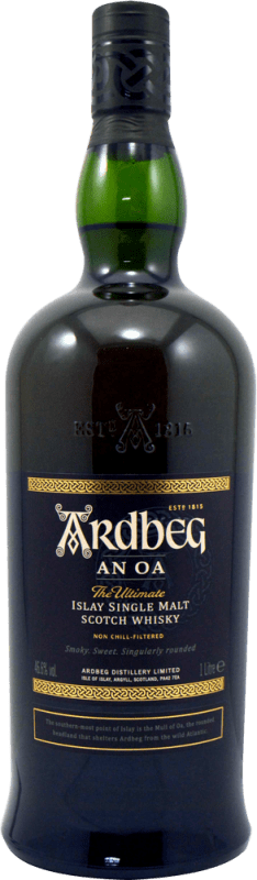 93,95 € Kostenloser Versand | Single Malt Whisky Ardbeg AN OA Großbritannien 1 L