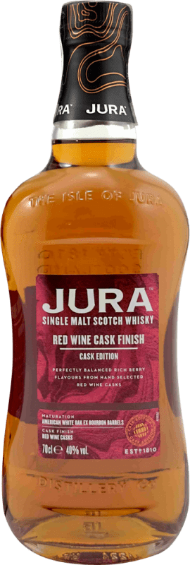 39,95 € 送料無料 | ウイスキーシングルモルト Isle of Jura Red Wine Cask Finish イギリス ボトル 70 cl
