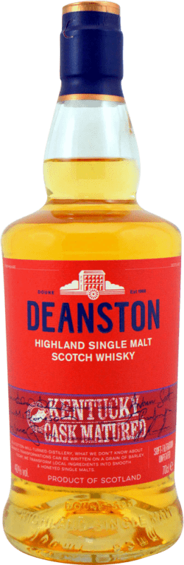 46,95 € Envio grátis | Whisky Single Malt Deanston Kentucky Cask Matured Reino Unido Garrafa 70 cl