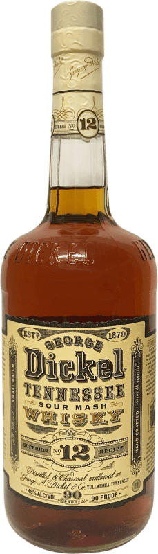 45,95 € Envio grátis | Whisky Bourbon George Dickel Nº 12 Estados Unidos Garrafa 1 L