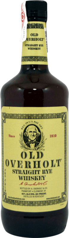 42,95 € Free Shipping | Whisky Bourbon Overholt Straight Rye United States Bottle 1 L