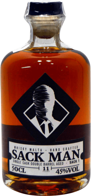 46,95 € Free Shipping | Single Malt Whisky Sack Man Single Cask Spain 11 Years Medium Bottle 50 cl