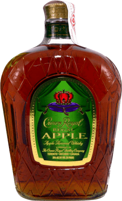 51,95 € Spedizione Gratuita | Whisky Blended Crown Royal Canadian Regal Apple Canada Bottiglia 1 L