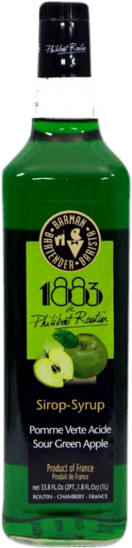 14,95 € Envío gratis | Schnapp Routin 1883 Sirope Manzana Verde Ácida Francia Botella 70 cl Sin Alcohol