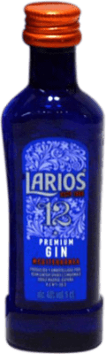 29,95 € Spedizione Gratuita | Scatola da 20 unità Gin Larios Spagna 12 Anni Bottiglia Miniatura 5 cl