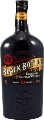 48,95 € 免费送货 | 威士忌混合 Gordon Grahams Black Bottle 英国 10 岁 瓶子 70 cl