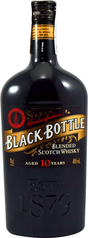 49,95 € Envoi gratuit | Whisky Blend Gordon Grahams Black Bottle Royaume-Uni 10 Ans Bouteille 70 cl