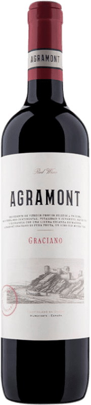 13,95 € 免费送货 | 红酒 Agronavarra Agramont D.O. Navarra 纳瓦拉 西班牙 Graciano 瓶子 75 cl