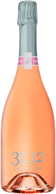 59,95 € Бесплатная доставка | Розовое игристое вино Albert Beerens 31.12 Eternal Cuvée, Rosé — Розе A.O.C. Champagne шампанское Франция Pinot Noir — Пино Нуар, Chardonnay — Шардоне, Pinot Meunier — Пино Менье Бутылка 75 cl