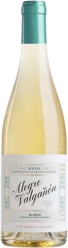 21,95 € Spedizione Gratuita | Vino bianco Alegre Valgañón Blanco Crianza D.O.Ca. Rioja La Rioja Spagna Viura, Grenache Bianca, Rojal, Calagraño Bottiglia 75 cl