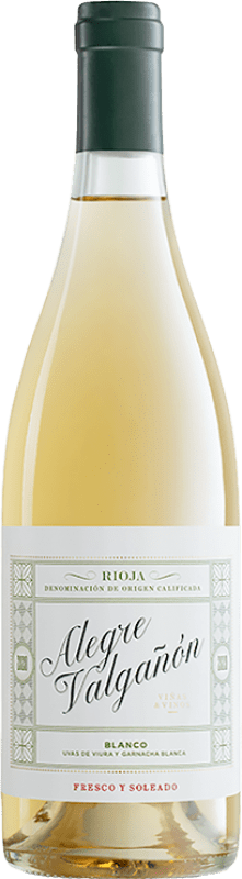 21,95 € 送料無料 | 白ワイン Alegre Valgañón Blanco 高齢者 D.O.Ca. Rioja ラ・リオハ スペイン Viura, Grenache White, Rojal, Calagraño ボトル 75 cl