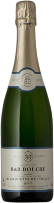 15,95 € Free Shipping | White sparkling B&B Bouché Brut A.O.C. Blanquette de Limoux Occitania France Chardonnay, Chenin White, Mauzac Bottle 75 cl
