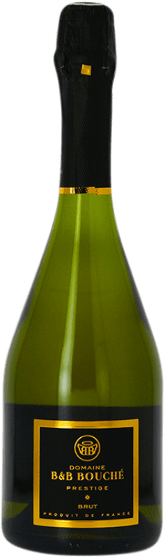 15,95 € 免费送货 | 白起泡酒 B&B Bouché Prestige A.O.C. Crémant de Limoux 朗格多克 - 鲁西荣 法国 Pinot Black, Chardonnay, Chenin White 瓶子 75 cl