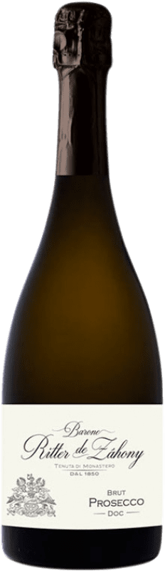 14,95 € Free Shipping | White sparkling Ritter de Záhony Brut D.O.C. Prosecco Italy Glera Bottle 75 cl