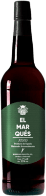 11,95 € 免费送货 | 强化酒 Halcón El Marqués Fino D.O. Jerez-Xérès-Sherry 安达卢西亚 西班牙 Palomino Fino 瓶子 75 cl