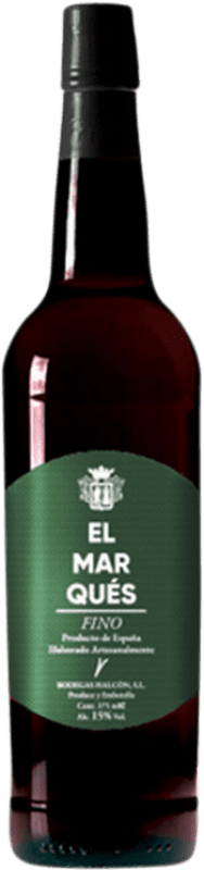 11,95 € Envio grátis | Vinho Generoso Fortificado Halcón El Marqués D.O. Jerez-Xérès-Sherry Andaluzia Espanha Palomino Fino 75 cl
