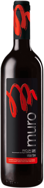 19,95 € 送料無料 | 赤ワイン Muro 予約 D.O.Ca. Rioja ラ・リオハ スペイン Tempranillo, Graciano ボトル 75 cl